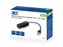 Câble adaptateur USB 3.2 Gen1 vers SATA 2.5\  / 3.5\  pour SSD/HDD avec alimentation électrique (ACTAC1515)