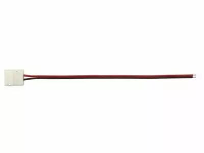 C�BLE AVEC CONNECTEUR PUSH POUR BANDE � LED FLEXIBLE - 10 mm - 1 COULEUR