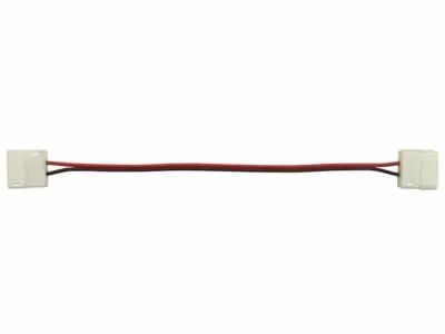 C�BLE AVEC CONNECTEURS PUSH POUR BANDE � LED FLEXIBLE - 10 mm - 1 COULEUR