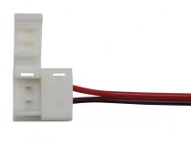 CÂBLE AVEC CONNECTEURS PUSH POUR BANDE À LED FLEXIBLE - 8 mm - 1 COULEUR