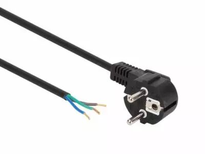 C�BLE D\'ALIMENTATION - NOIR - 1.5 m - FICHE EURO 90� / EXTR�MIT� D�NUD�E - 3G0.75mm� (EPC015R075)