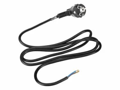 C�BLE D\'ALIMENTATION - NOIR - 1.5 m - FICHE EURO 90� / EXTR�MIT� D�NUD�E - 3G0.75mm� (EPC015R075)