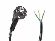 C&Acirc;BLE D\'ALIMENTATION - NOIR - 1.5 m - FICHE EURO 90&deg; / EXTR&Eacute;MIT&Eacute; D&Eacute;NUD&Eacute;E - 3G0.75mm&sup2; (EPC015R075)