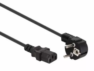 C�BLE D\'ALIMENTATION - NOIR - 2.5 m - FICHE EURO 90� / FICHE EURO FEMELLE - 3G1.0mm� (EPC025A100)