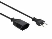C&acirc;ble D\'Alimentation Noir Cee 7/16 \ Fiche Euro\ + C7 L=1.8 M H05Vv-F 2G0.75 Mm&sup2; (EC05VV-F)
