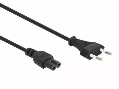 C�ble d\'alimentation noir cee 7/16 \ fiche euro\ + c7 l=2 m h03vvh2-f 2g0.75 mm� (EPC020D075)