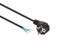 C&acirc;ble d\'alimentation noir cee 7/7 90 + extr&eacute;mit&eacute;s l=3 m h05vv-f 3g0.75 mm&sup2; (EPC030R075)
