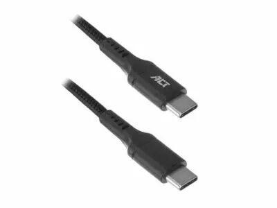 C�ble de charge/donn�es USB 2.0 C m�le - C m�le 60 W - 1 m (ACTAC3096)