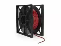 Câble haut-parleur, OFC, 2 x 0.75 mm², 100 m, rouge/noir, parfait pour la transmission sonore