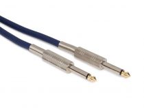 Cable haut-parleur professionnel 6.35mm mono vers 6.35mm mono bleu (10m) (PAC137)