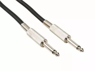 Cable haut-parleur professionnel 6.35mm mono vers 6.35mm mono bleu (3m) (PAC135)