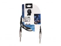 Cable patch professionnel 6.35mm mono vers 6.35mm mono (2m) (PAC156)