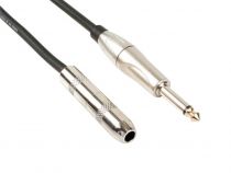 Cable professionnel audio, fiche mono 6.35mm vers jack mono 6.35mm (5m) (PAC151)