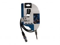 Cable professionnel xlr, xlr male vers jack mono 6.35mm (1.5m) (PAC116-1)