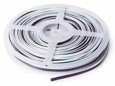 C�BLE RVB POUR FLEXIBLES LED - 4 CONDUCTEURS - 25 m (4 x 0.33 mm�) (CHLWIREN)