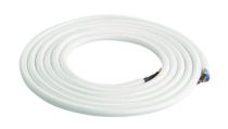 Cble Textile double isolation Blanc (2M) (187534)
