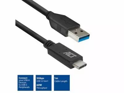 C�ble USB 3.0, USB-A � USB-C, 1 m�tre (ACTAC7416)