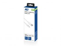 Câble USB Lightning pour Apple 2.0 m - certifié MFI (ACTAC3012)