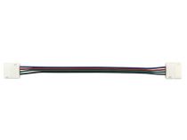 CABLE WITH PUSH CONNECTORS FOR FLEXIBLE LED STRIP - 10 mm RGB COLOUR
