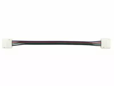 CABLE WITH PUSH CONNECTORS FOR FLEXIBLE LED STRIP - 10 mm RGB COLOUR