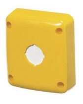Calotte 85x75 mm predisposee pour bouton-poussoir jaune