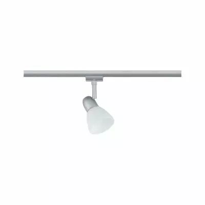 Caps Spot URail max. 1x20W E14 Chr d�p /Opale 230V M�tal/Verre (96986)