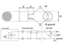 Capsule micro electret ø10mm (M300)