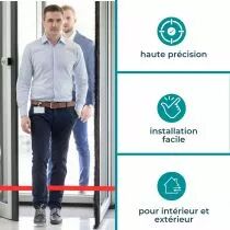 Capteur photo&eacute;lectrique avec r&eacute;flecteur, r&eacute;tro-r&eacute;flexion, 10m (PEM10D)