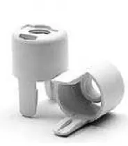 Capuchon à clipser pour douille E14, blanc, pour fausse bougie ou fourreau de décoration (140376)
