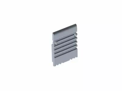 CAPUCHON EN ALUMINIUM POUR PROFIL� (PLA) POUR RUBAN LED - SANS TROU DE C�BLE - ARGENT (EC-PLA)