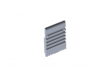 CAPUCHON EN ALUMINIUM POUR PROFILÉ (PLA) POUR RUBAN LED - SANS TROU DE CÂBLE - ARGENT (EC-PLA)