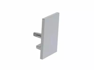 Capuchon en aluminium pour profil� pour ruban led alu-swiss - sans trou de c�ble - argent (EC-SS-H1)