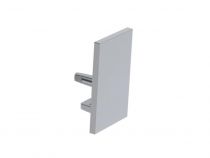 Capuchon en aluminium pour profilé pour ruban led alu-swiss - sans trou de câble - argent (EC-SS-H1)