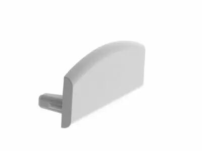 Capuchon en aluminium pour profil� pour ruban led slimline largeur 8 mm - sans pr�-per�age - argent (EC-SLW8-H3)