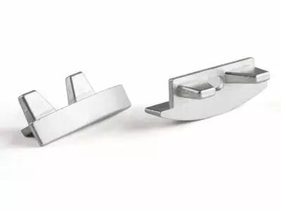 Capuchon En Aluminium Pour Profil� Rslw8 Pour Ruban Led - Sans Trou De C�ble - Argent (EC-RSLW8-H3)