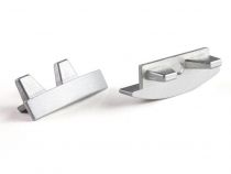 Capuchon En Aluminium Pour Profilé Rslw8 Pour Ruban Led - Sans Trou De Câble - Argent (EC-RSLW8-H3)
