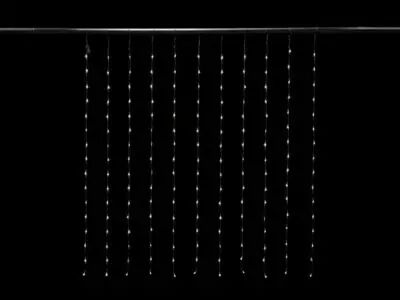 Cascade Light LED - 1.5 x 1.7 m - 176 LED - blanc - c�ble transparent - modulateur - 24 V (CS-LED-1.5X1.7-176-24V-W-T)
