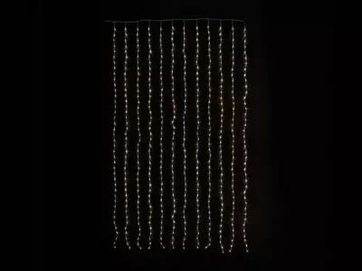 Cascade Light LED - 1.5 x 2.5 m - 286 LED - blanc chaud - c�ble transparent - modulateur - 24 V (CS-LED-1.5X2.5-286-24V-UW-T)
