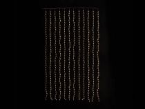 Cascade Light LED - 1.5 x 2.5 m - 286 LED - blanc chaud - câble transparent - modulateur - 24 V (CS-LED-1.5X2.5-286-24V-UW-T)