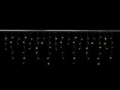Cascade Light LED - 2 x 0.6 m - 72 lampes blanc chaud - fil transparent - modulateur (CS-LED-2X0.6-24V-UW)