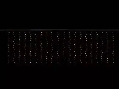 Cascade Light LED - 4 x 1.3 m - 300 lampes blanc chaud - fil transparent - 24 V (CS-LED-4X1.3-24V-UW-T)