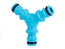 CELLFAST - CONNECTEUR À 2 VOIES POUR TUYAU D\'ARROSAGE - 1/2\  - 5/8\  (CF50-205)