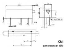 Cermet trimmer multi-turn 1k (3006-p 102) (K001CM)