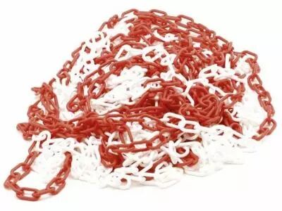 Chaine rouge/blanc - 25m (1186-25)