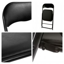 CHAISE PLIANTE - NOIR (FP168B)