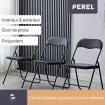 CHAISE PLIANTE - NOIR (FP168B)