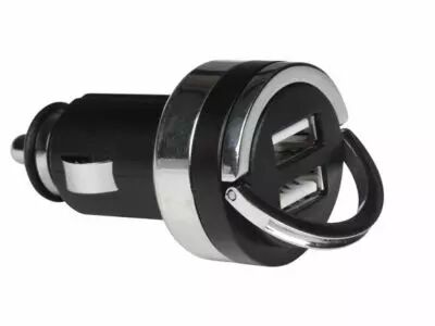 CHARGEUR DE VOITURE AVEC DOUBLE CONNEXION USB (5 V - 4.2 A) - 21 W max. (CARSUSB19)