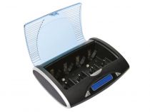 Chargeur/déchargeur rapide universel pour accus nimh avec afficheur lcd et sortie usb (VLE4)
