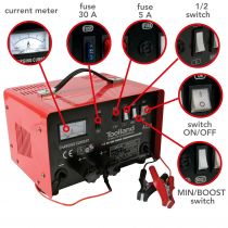 Chargeur pour accus à l\'acide plomb 12/24v - avec fonction boost - 20a (AC30)