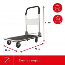 Chariot plate-forme 710 x 470mm - max. 150kg (OHT150)